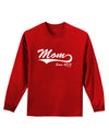 Mom Since (Your Year Personalized) Design Adult Long Sleeve Dark T-Shirt by TooLoud-TooLoud-Red-Small-Davson Sales