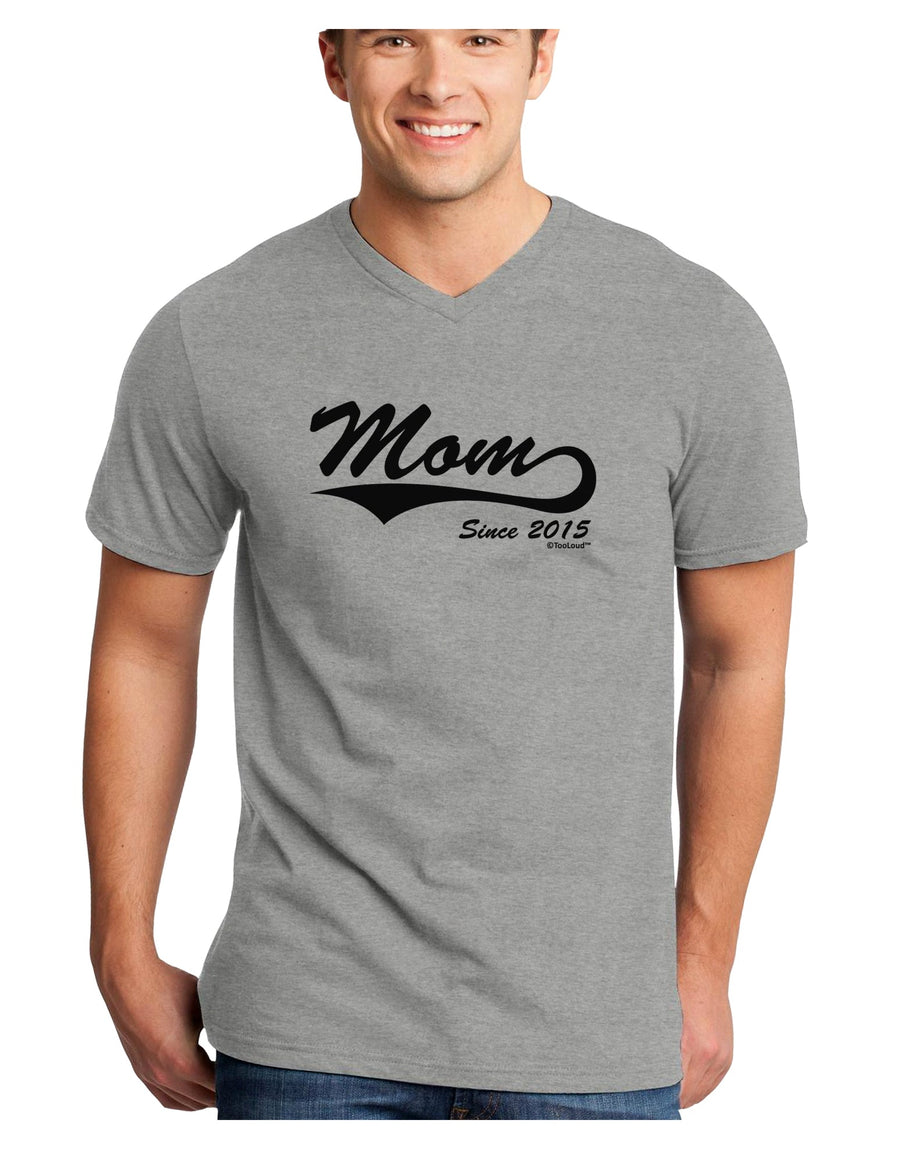 Mom Since (Your Year Personalized) Design Adult V-Neck T-shirt by TooLoud-Mens V-Neck T-Shirt-TooLoud-White-Small-Davson Sales