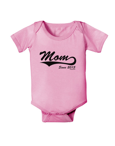 Mom Since (Your Year Personalized) Design Baby Romper Bodysuit by TooLoud-Baby Romper-TooLoud-Light-Pink-06-Months-Davson Sales