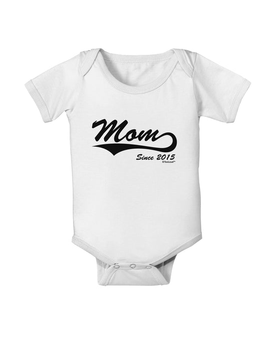 Mom Since (Your Year Personalized) Design Baby Romper Bodysuit by TooLoud-Baby Romper-TooLoud-White-06-Months-Davson Sales
