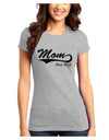 Mom Since (Your Year Personalized) Design Juniors T-Shirt by TooLoud-Womens Juniors T-Shirt-TooLoud-Ash-Gray-Juniors Fitted X-Small-Davson Sales