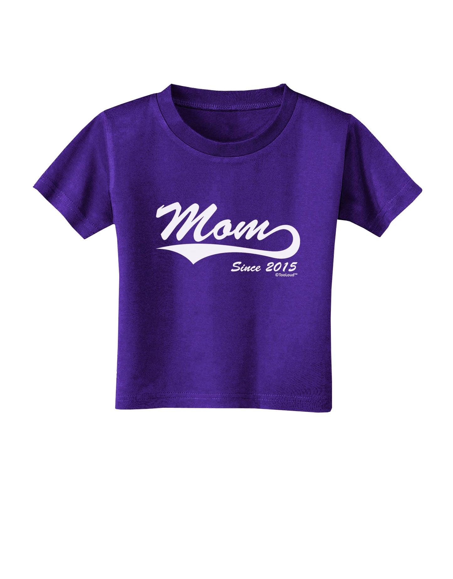 Mom Since (Your Year Personalized) Design Toddler T-Shirt Dark by TooLoud-Toddler T-Shirt-TooLoud-Purple-2T-Davson Sales