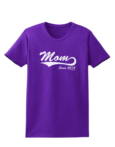 Mom Since (Your Year Personalized) Design Womens Dark T-Shirt by TooLoud-Womens T-Shirt-TooLoud-Purple-X-Small-Davson Sales