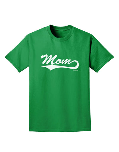 Mom - Sports Tail Script Adult Dark T-Shirt by TooLoud-Mens T-Shirt-TooLoud-Kelly-Green-Small-Davson Sales