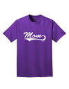 Mom - Sports Tail Script Adult Dark T-Shirt by TooLoud-Mens T-Shirt-TooLoud-Purple-Small-Davson Sales