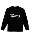 Mom - Sports Tail Script Adult Long Sleeve Dark T-Shirt by TooLoud-TooLoud-Black-Small-Davson Sales