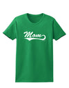 Mom - Sports Tail Script Womens Dark T-Shirt by TooLoud-Womens T-Shirt-TooLoud-Kelly-Green-X-Small-Davson Sales