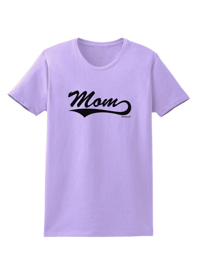 Mom - Sports Tail Script Womens T-Shirt by TooLoud-Womens T-Shirt-TooLoud-Lavender-X-Small-Davson Sales