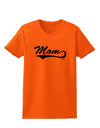 Mom - Sports Tail Script Womens T-Shirt by TooLoud-Womens T-Shirt-TooLoud-Orange-X-Small-Davson Sales