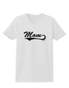 Mom - Sports Tail Script Womens T-Shirt by TooLoud-Womens T-Shirt-TooLoud-White-X-Small-Davson Sales