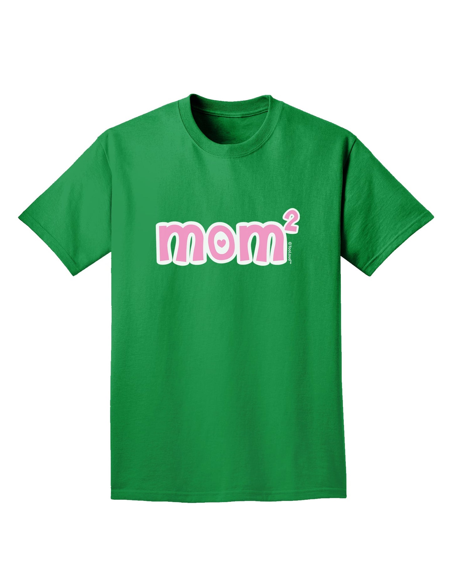 Mom Squared - Cute Mom of Two Design Adult Dark T-Shirt by TooLoud-Mens T-Shirt-TooLoud-Kelly-Green-Small-Davson Sales