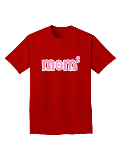 Mom Squared - Cute Mom of Two Design Adult Dark T-Shirt by TooLoud-Mens T-Shirt-TooLoud-Red-Small-Davson Sales