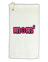 Mom Squared - Cute Mom of Two Design Micro Terry Gromet Golf Towel 16 x 25 inch by TooLoud-Golf Towel-TooLoud-White-Davson Sales