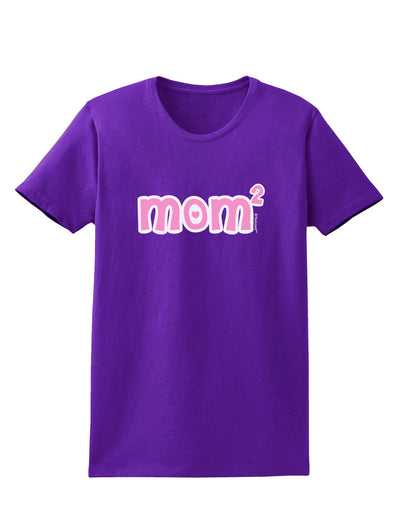Mom Squared - Cute Mom of Two Design Womens Dark T-Shirt by TooLoud-Womens T-Shirt-TooLoud-Purple-X-Small-Davson Sales