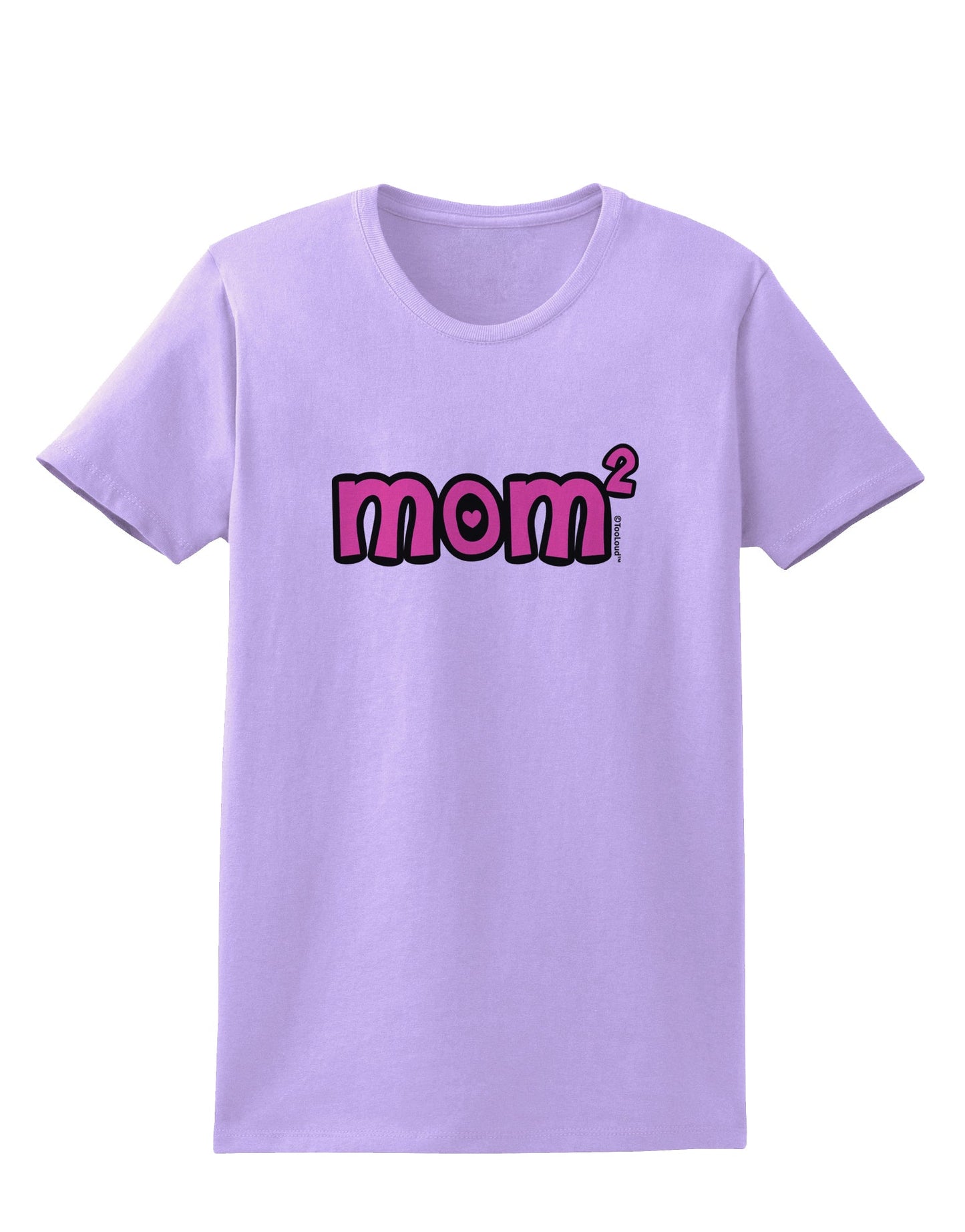 Mom Squared - Cute Mom of Two Design Womens T-Shirt by TooLoud-Womens T-Shirt-TooLoud-Lavender-X-Small-Davson Sales