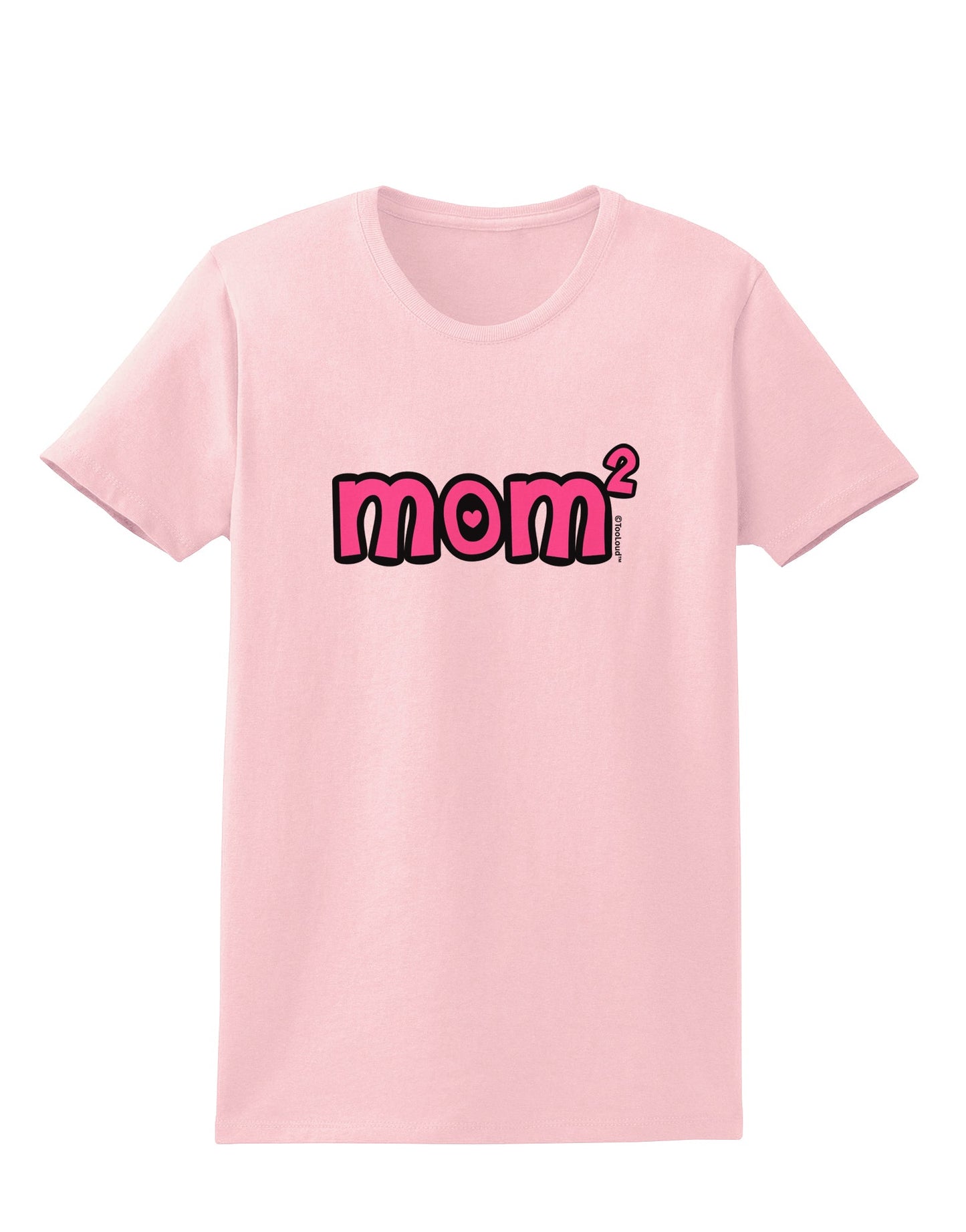 Mom Squared - Cute Mom of Two Design Womens T-Shirt by TooLoud-Womens T-Shirt-TooLoud-PalePink-X-Small-Davson Sales