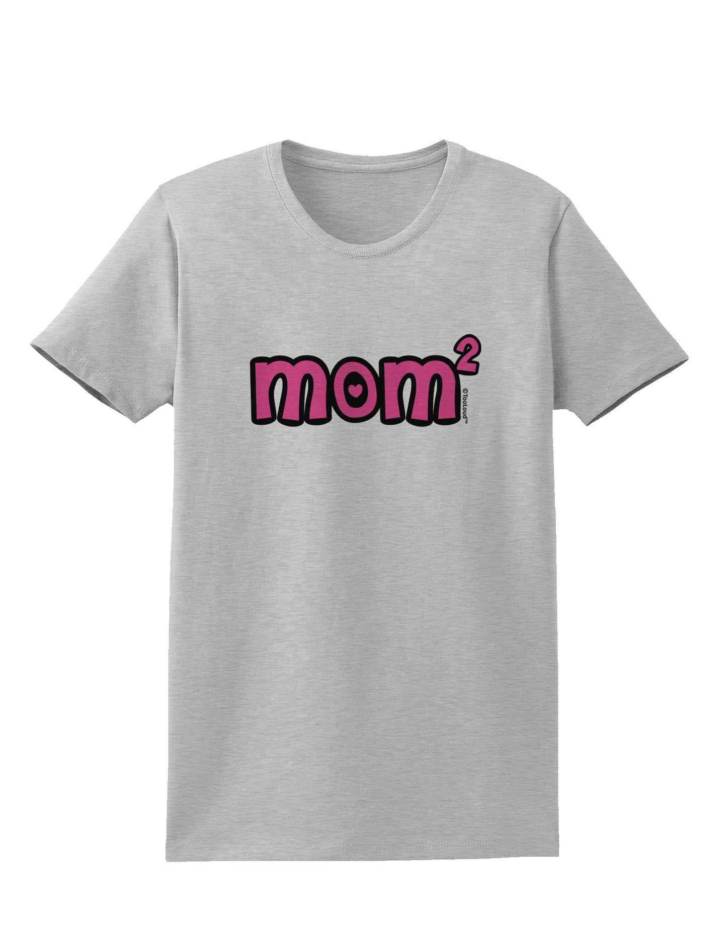 Mom Squared - Cute Mom of Two Design Womens T-Shirt by TooLoud-Womens T-Shirt-TooLoud-AshGray-X-Small-Davson Sales
