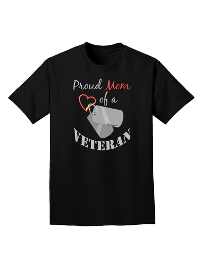 Mom of Veteran Adult Dark T-Shirt-Mens T-Shirt-TooLoud-Black-Small-Davson Sales