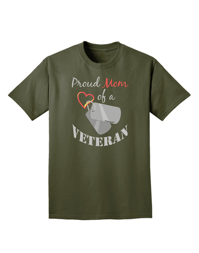 Mom of Veteran Adult Dark T-Shirt-Mens T-Shirt-TooLoud-Military-Green-Small-Davson Sales