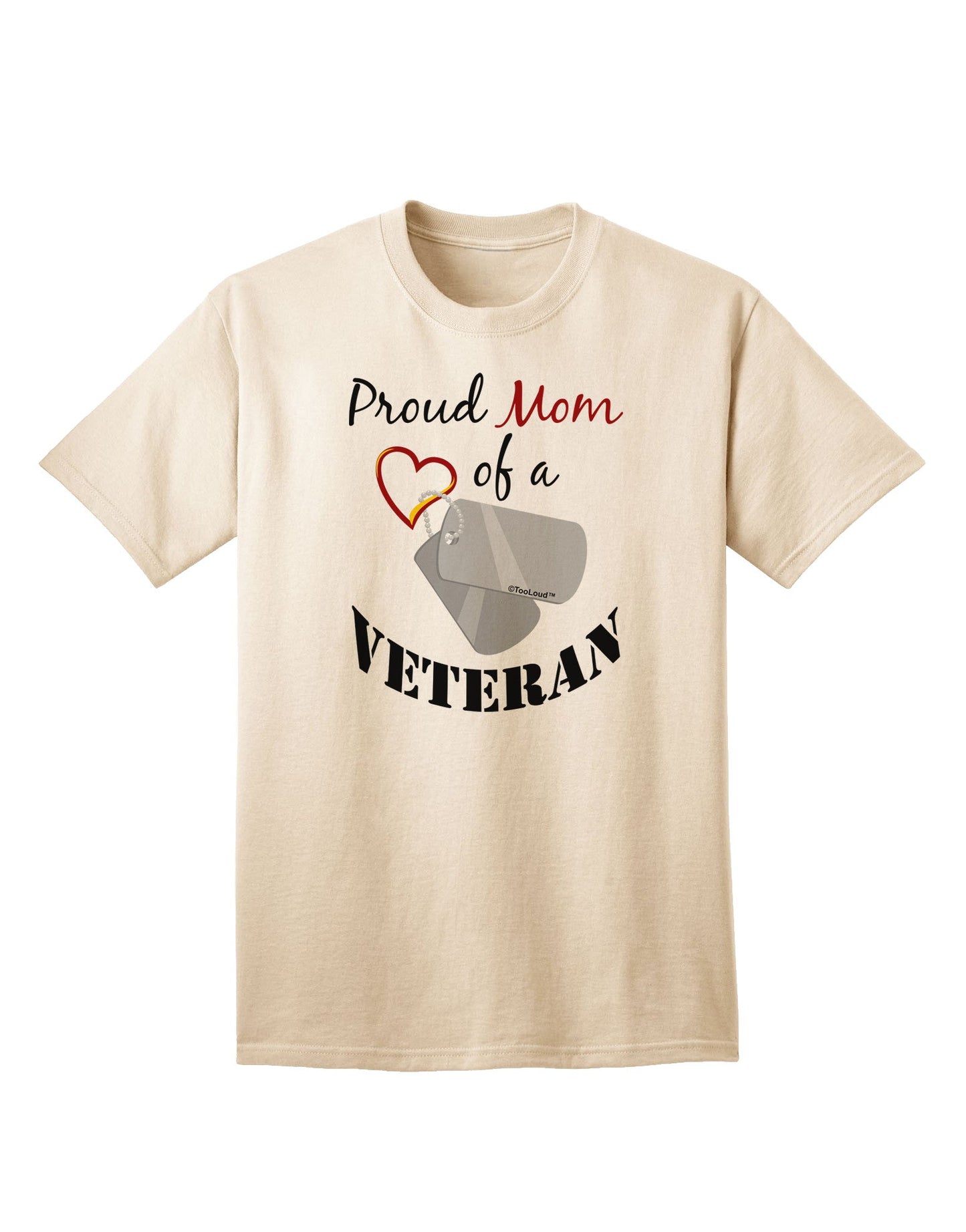Mom of Veteran Adult T-Shirt-Mens T-Shirt-TooLoud-Natural-Small-Davson Sales