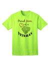 Mom of Veteran Adult T-Shirt-Mens T-Shirt-TooLoud-Neon-Green-Small-Davson Sales