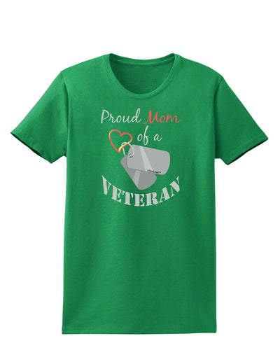 Mom of Veteran Womens Dark T-Shirt-TooLoud-Kelly-Green-X-Small-Davson Sales