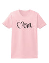 Mom with Brushed Heart Design Womens T-Shirt by TooLoud-Womens T-Shirt-TooLoud-PalePink-X-Small-Davson Sales