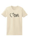 Mom with Brushed Heart Design Womens T-Shirt by TooLoud-Womens T-Shirt-TooLoud-Natural-X-Small-Davson Sales