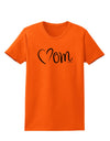 Mom with Brushed Heart Design Womens T-Shirt by TooLoud-Womens T-Shirt-TooLoud-Orange-X-Small-Davson Sales