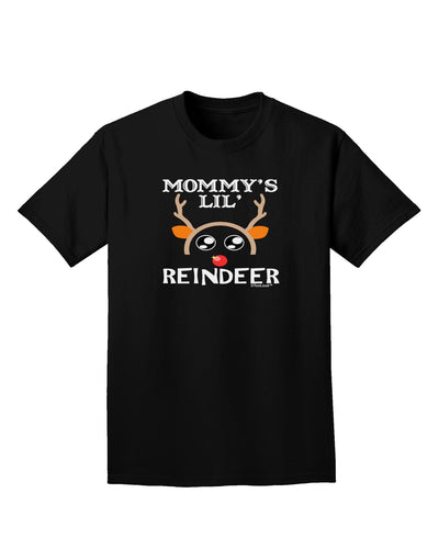 Mommy's Lil Reindeer Boy Adult Dark T-Shirt-Mens T-Shirt-TooLoud-Black-Small-Davson Sales