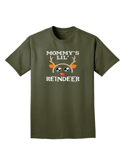 Mommy's Lil Reindeer Boy Adult Dark T-Shirt-Mens T-Shirt-TooLoud-Military-Green-Small-Davson Sales