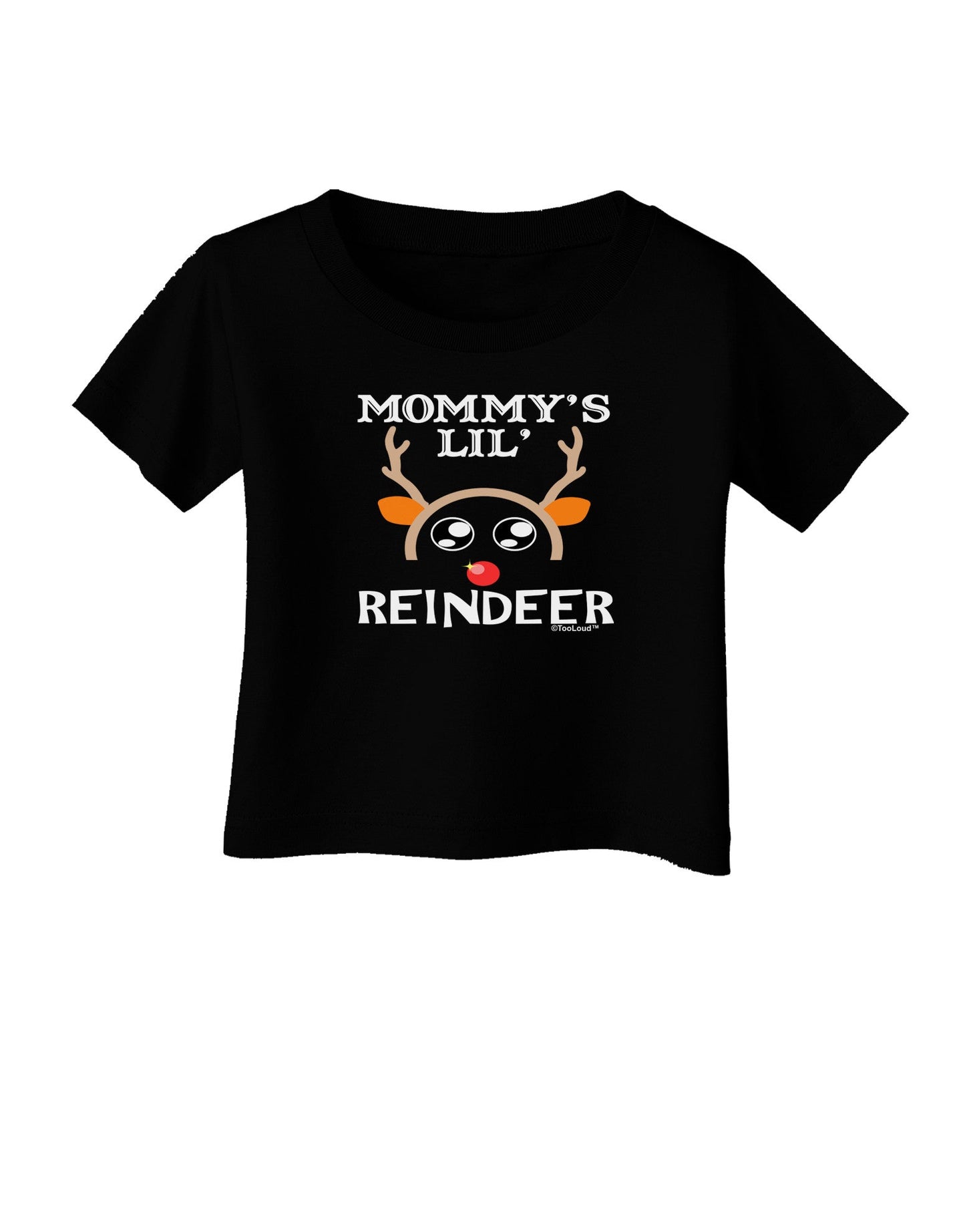 Mommy's Lil Reindeer Boy Infant T-Shirt Dark-Infant T-Shirt-TooLoud-Black-06-Months-Davson Sales
