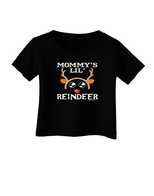 Mommy's Lil Reindeer Boy Infant T-Shirt Dark-Infant T-Shirt-TooLoud-Black-06-Months-Davson Sales