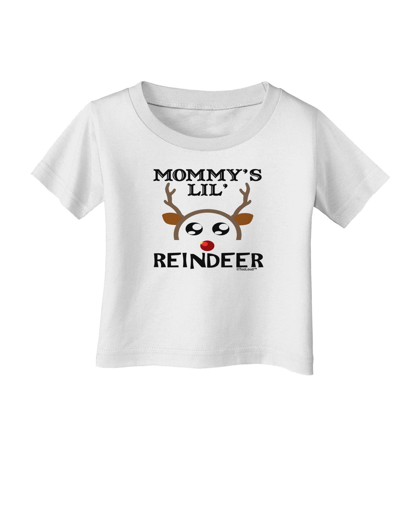 Mommy's Lil Reindeer Boy Infant T-Shirt-Infant T-Shirt-TooLoud-White-06-Months-Davson Sales