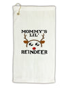 Mommy's Lil Reindeer Boy Micro Terry Gromet Golf Towel 16 x 25 inch-Golf Towel-TooLoud-White-Davson Sales