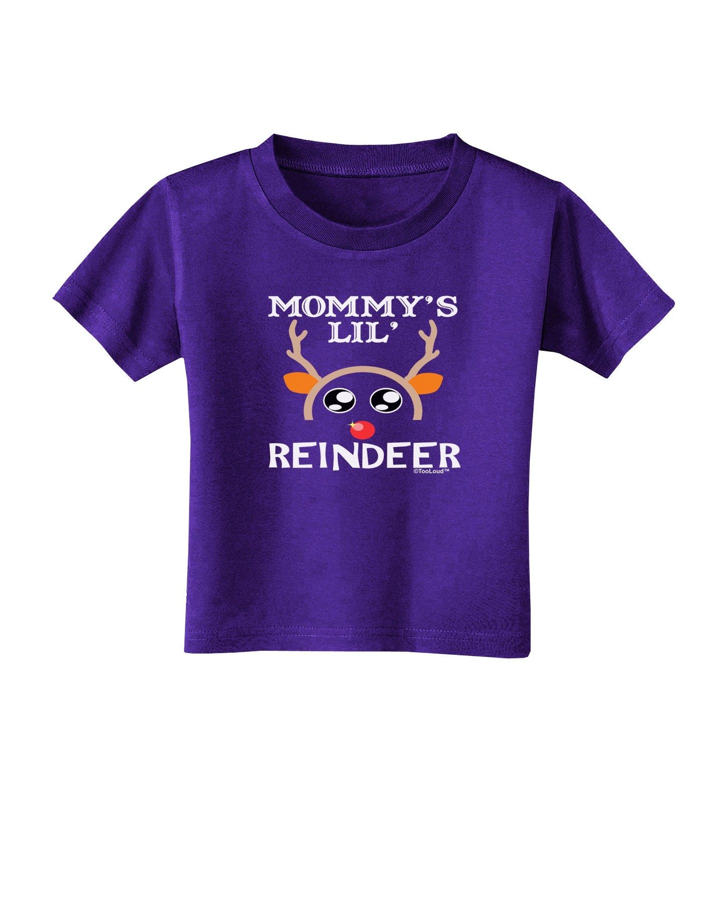 Mommy's Lil Reindeer Boy Toddler T-Shirt Dark-Toddler T-Shirt-TooLoud-Purple-2T-Davson Sales