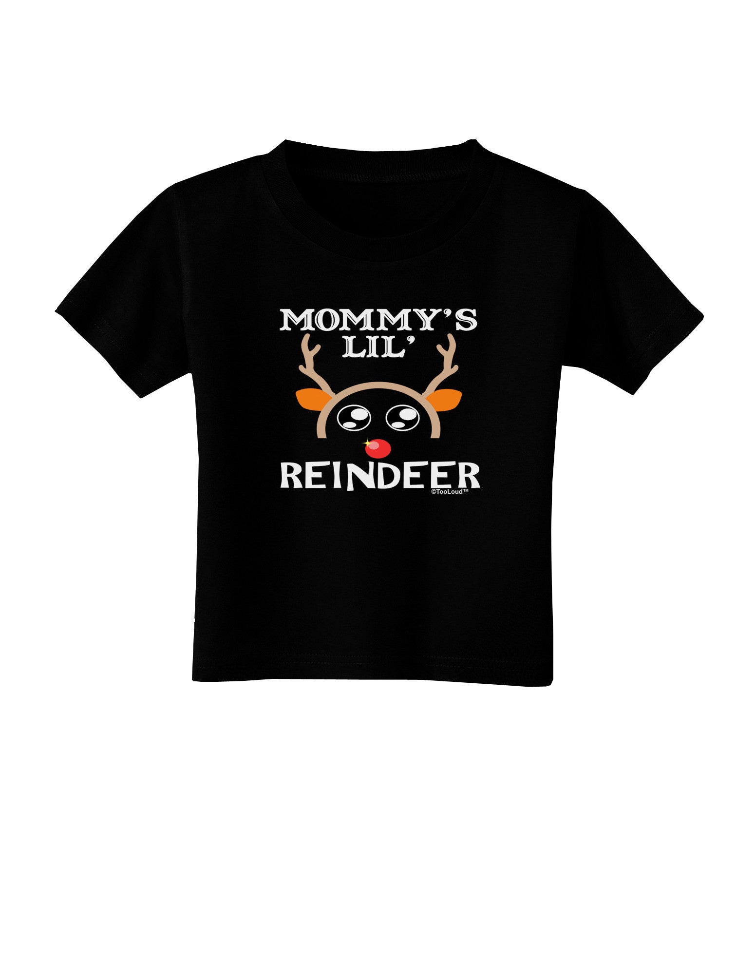 Mommy's Lil Reindeer Boy Toddler T-Shirt Dark-Toddler T-Shirt-TooLoud-Black-2T-Davson Sales