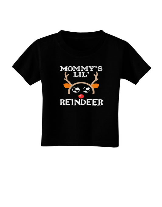 Mommy's Lil Reindeer Boy Toddler T-Shirt Dark-Toddler T-Shirt-TooLoud-Black-2T-Davson Sales