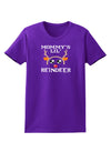 Mommy's Lil Reindeer Boy Womens Dark T-Shirt-TooLoud-Purple-X-Small-Davson Sales