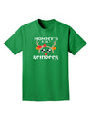 Mommy's Lil Reindeer Girl Adult Dark T-Shirt-Mens T-Shirt-TooLoud-Kelly-Green-Small-Davson Sales