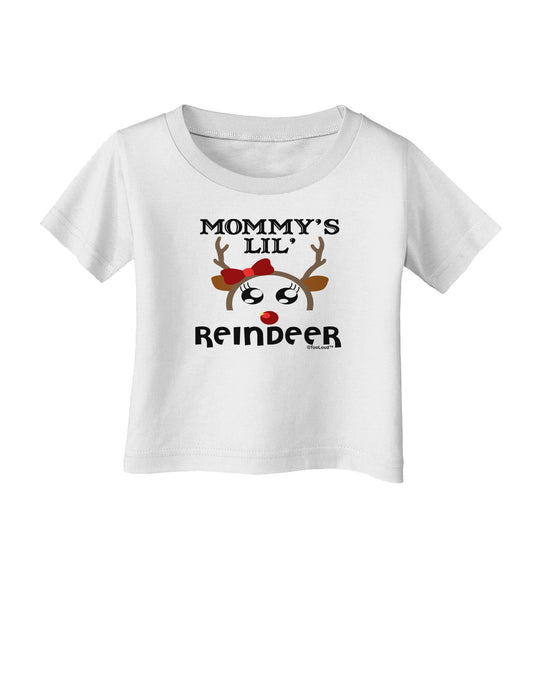 Mommy's Lil Reindeer Girl Infant T-Shirt-Infant T-Shirt-TooLoud-White-06-Months-Davson Sales