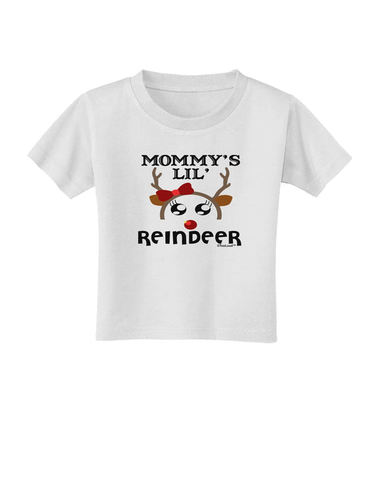 Mommy's Lil Reindeer Girl Toddler T-Shirt-Toddler T-Shirt-TooLoud-White-2T-Davson Sales