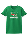 Mommy's Lil Reindeer Girl Womens Dark T-Shirt-TooLoud-Kelly-Green-X-Small-Davson Sales