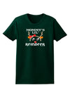 Mommy's Lil Reindeer Girl Womens Dark T-Shirt-TooLoud-Forest-Green-Small-Davson Sales