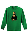 Mona Cutout Adult Long Sleeve Dark T-Shirt-TooLoud-Kelly-Green-Small-Davson Sales