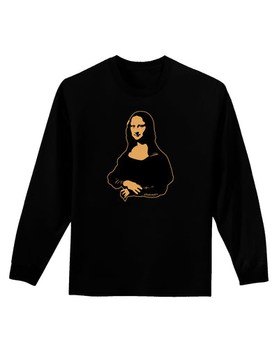 Mona Cutout Adult Long Sleeve Dark T-Shirt-TooLoud-Black-Small-Davson Sales