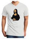 Mona Cutout Adult V-Neck T-shirt-Mens V-Neck T-Shirt-TooLoud-White-Small-Davson Sales