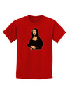 Mona Cutout Childrens Dark T-Shirt-Childrens T-Shirt-TooLoud-Red-X-Small-Davson Sales