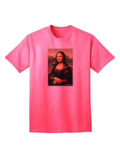 Mona Lisa Inspired Adult T-Shirt: A Timeless Artistic Masterpiece-Mens T-shirts-TooLoud-Neon-Pink-Small-Davson Sales