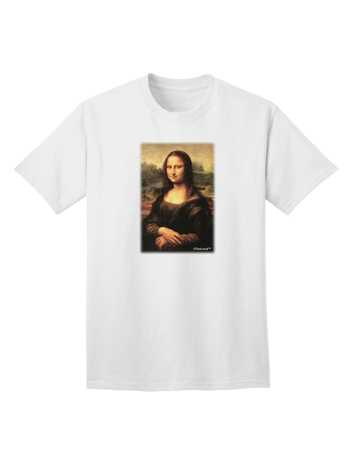 Mona Lisa Inspired Adult T-Shirt: A Timeless Artistic Masterpiece-Mens T-shirts-TooLoud-White-Small-Davson Sales